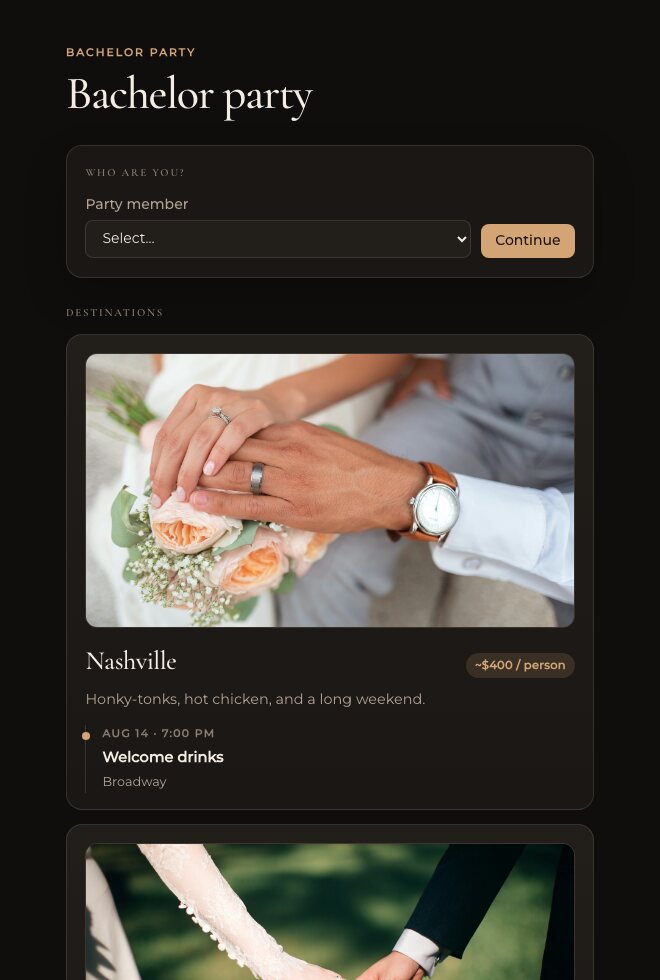Bachelor and bachelorette boards